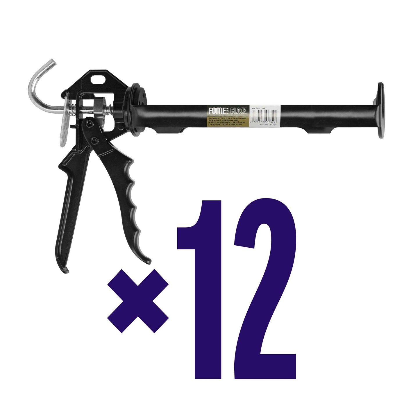 12 Stück FOME FLEX Dichtstoffpistole Black