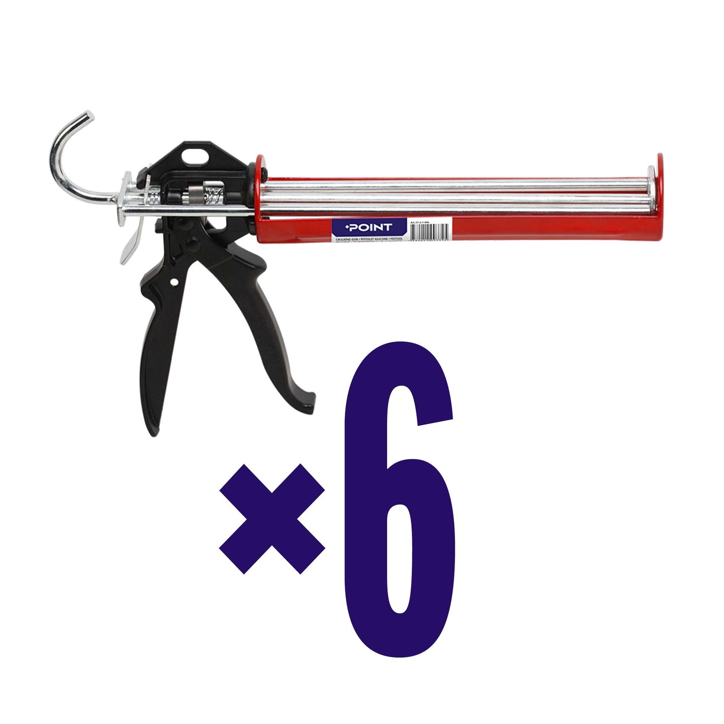 6 Stück POINT HIGH TACK verstärkte Dichtstoffpistole