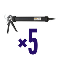 5 Stück FOME FLEX PROFI Dichtstoffpistole für, 600 ml, Beutel