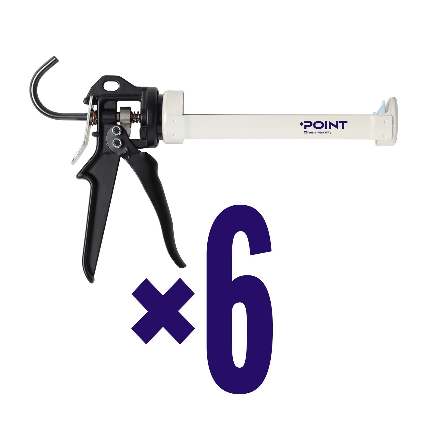 6 Stück POINT Ultra High Tack Dichtstoffpistole