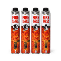 4 Stück FOME FLEX Fire Block Pistolenschaum B1 Montageschaum