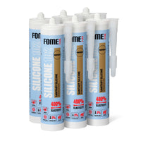 6 Stück FOME FLEX 102 Sanitärsilikon für Bad & Küche, transparent