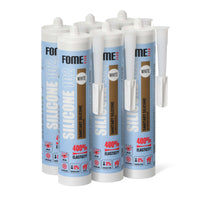 6 Stück FOME FLEX 102 Sanitärsilikon für Bad & Küche, weiß