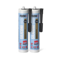2 Stück FOME FLEX 102 Sanitärsilikon, schwarz