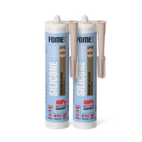 2 Stück FOME FLEX 102 Sanitärsilikon für Bad & Küche, beige