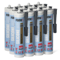 12 Schachtel FOME FLEX 102 Sanitärsilikon, grau