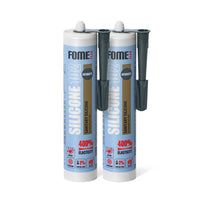 2 Stück FOME FLEX 102 Sanitärsilikon für Bad & Küche, anthrazit