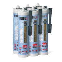 6 Stück FOME FLEX 102 Sanitärsilikon für Bad & Küche, anthrazit