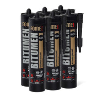 6 Stück FOME FLEX Bitumen-Dichtstoff, Schwarz
