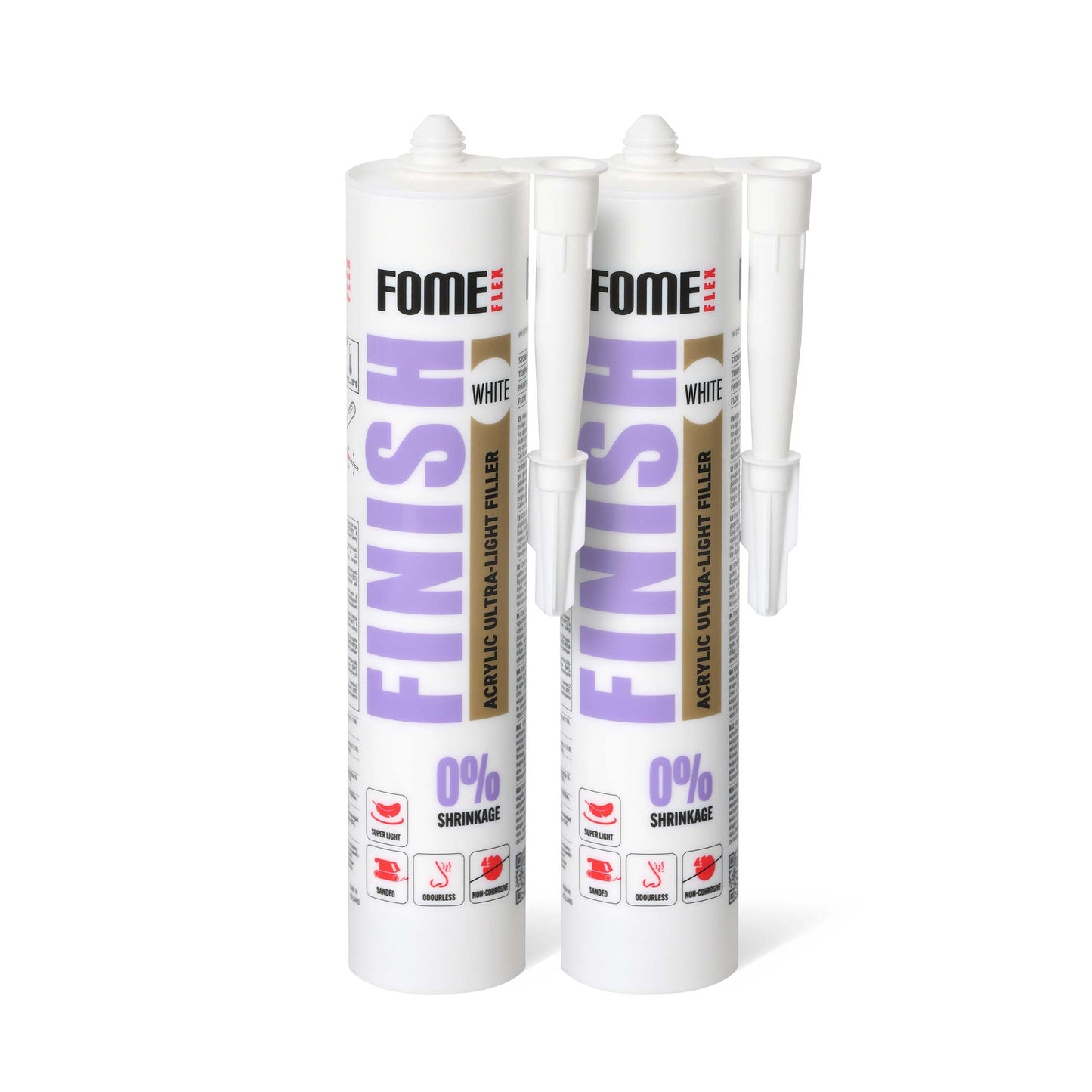 2 Stück FOME FLEX FINISH Extra leichte Acryl-Spachtelmasse