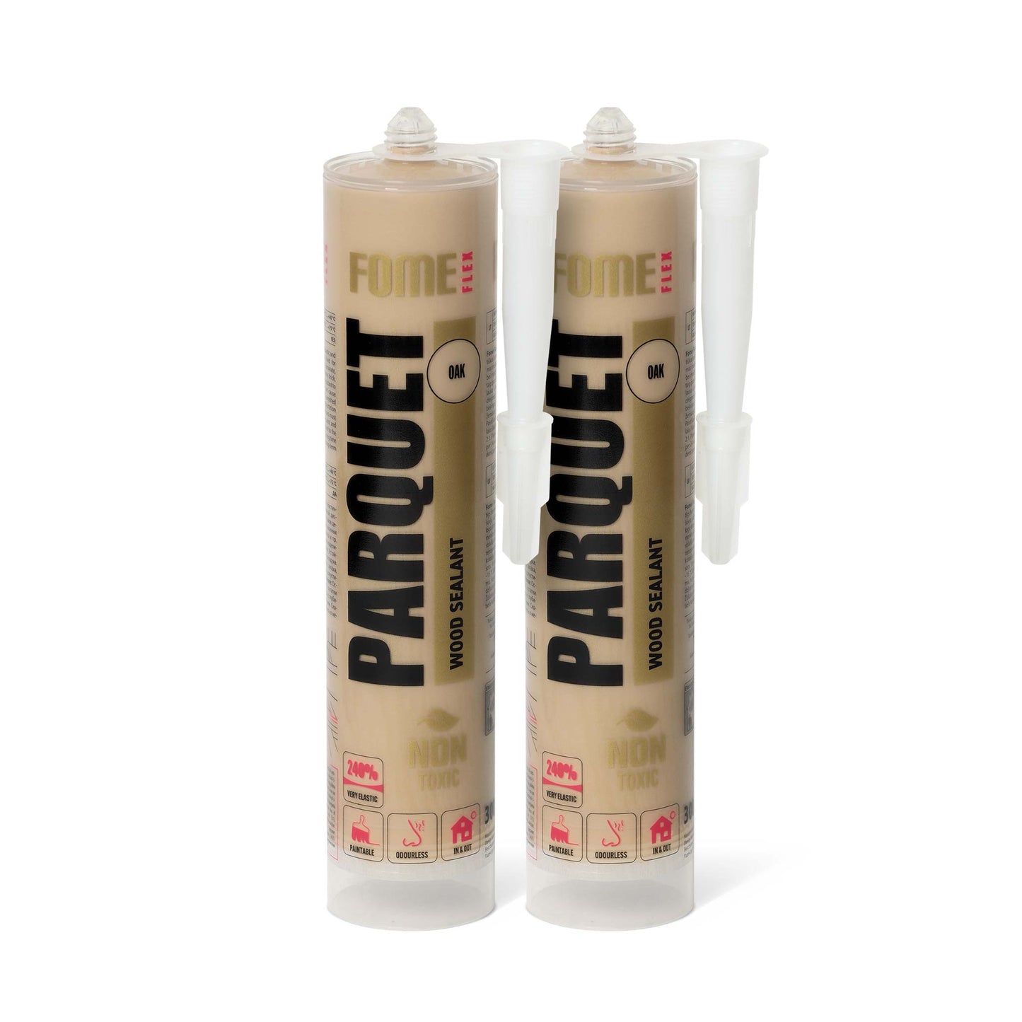 2 Stück FOME FLEX PARQUET Holzdichtstoff, Eiche