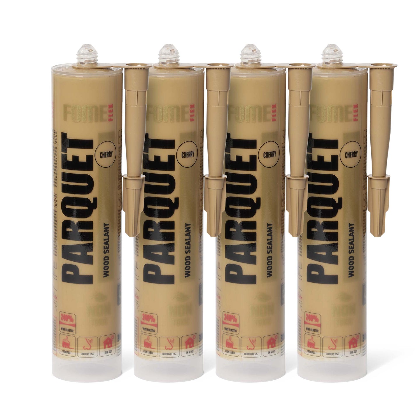 4 Stück FOME FLEX PARQUET Holzdichtstoff, Kirsche