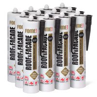 12 Stück FOME FLEX ROOF & FACADE, schwarz, 300ml