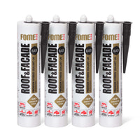 4 Stück FOME FLEX ROOF & FACADE, schwarz, 300ml