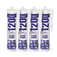 4 Stück POINT 120 CLEAR POWER, transparent