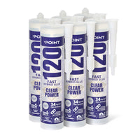 6 Stück POINT 120 CLEAR POWER, transparent