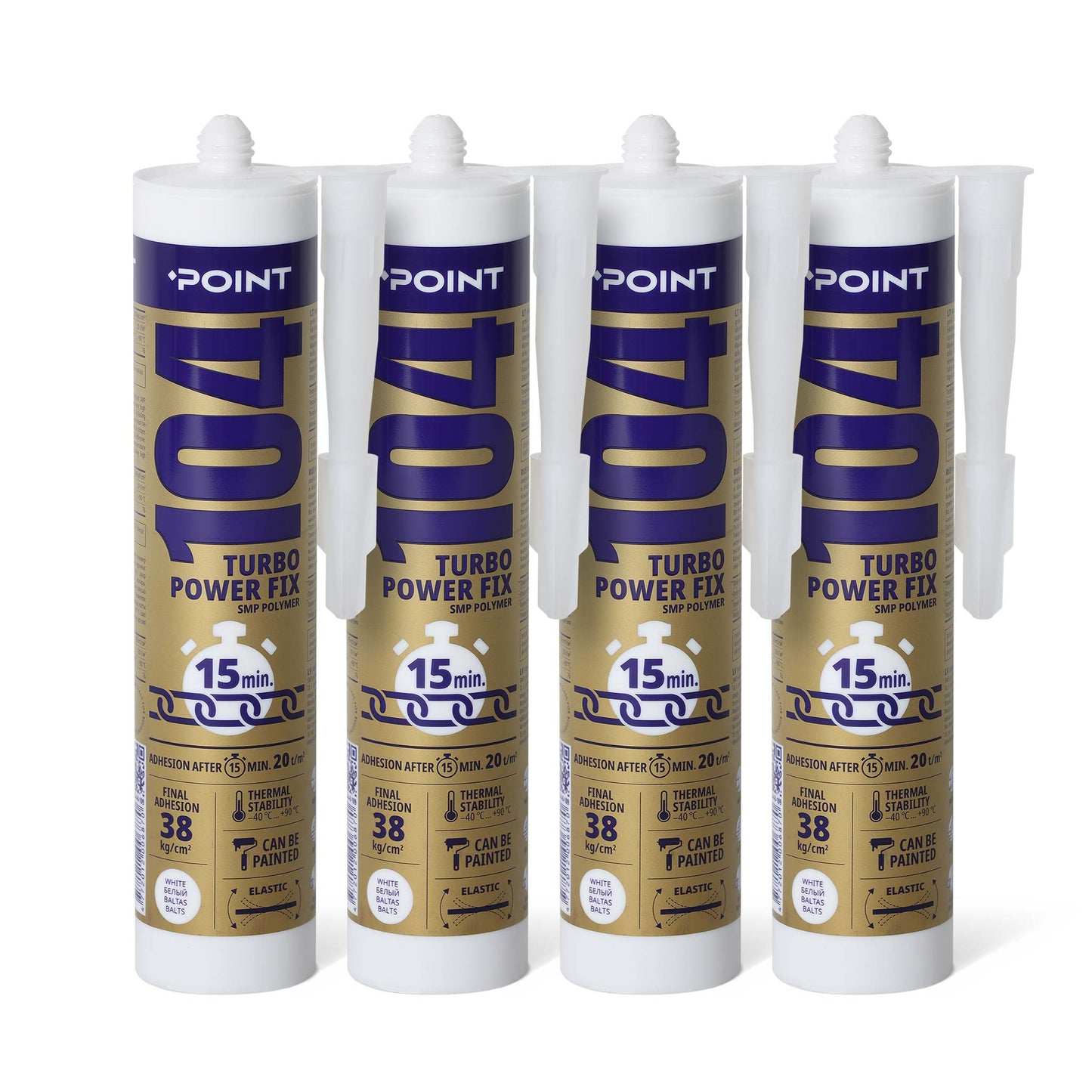 4 Stück POINT 104 TURBO FAST & STRONG FIX