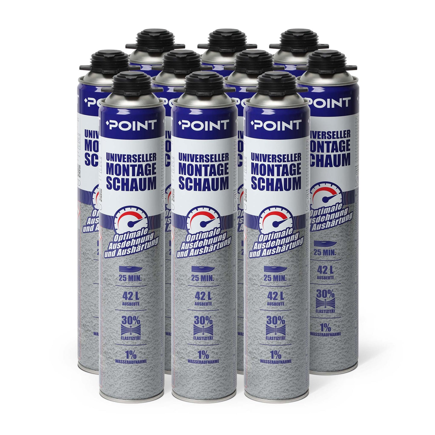 10 Stück POINT Universeller Montageschaum