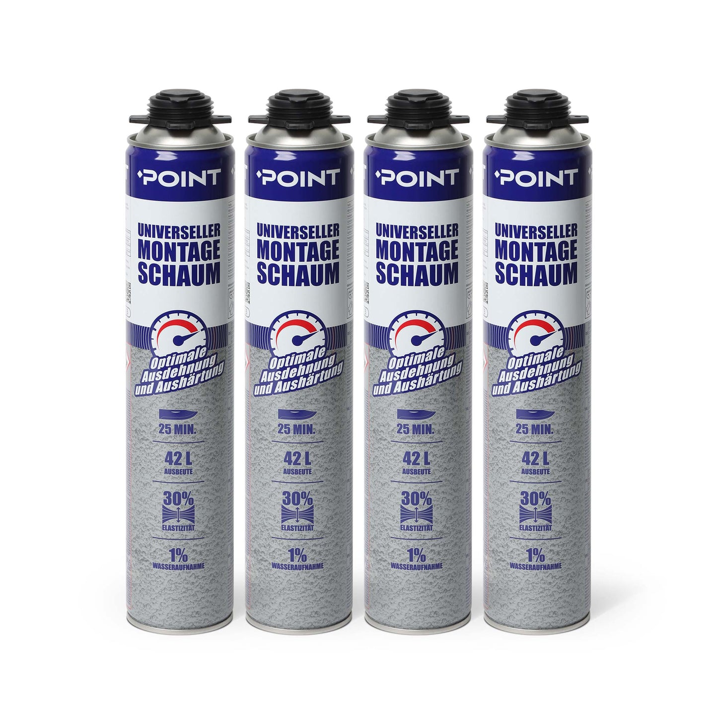 4 Stück POINT Universeller Montageschaum