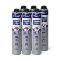 6 Stück POINT Universeller Montageschaum