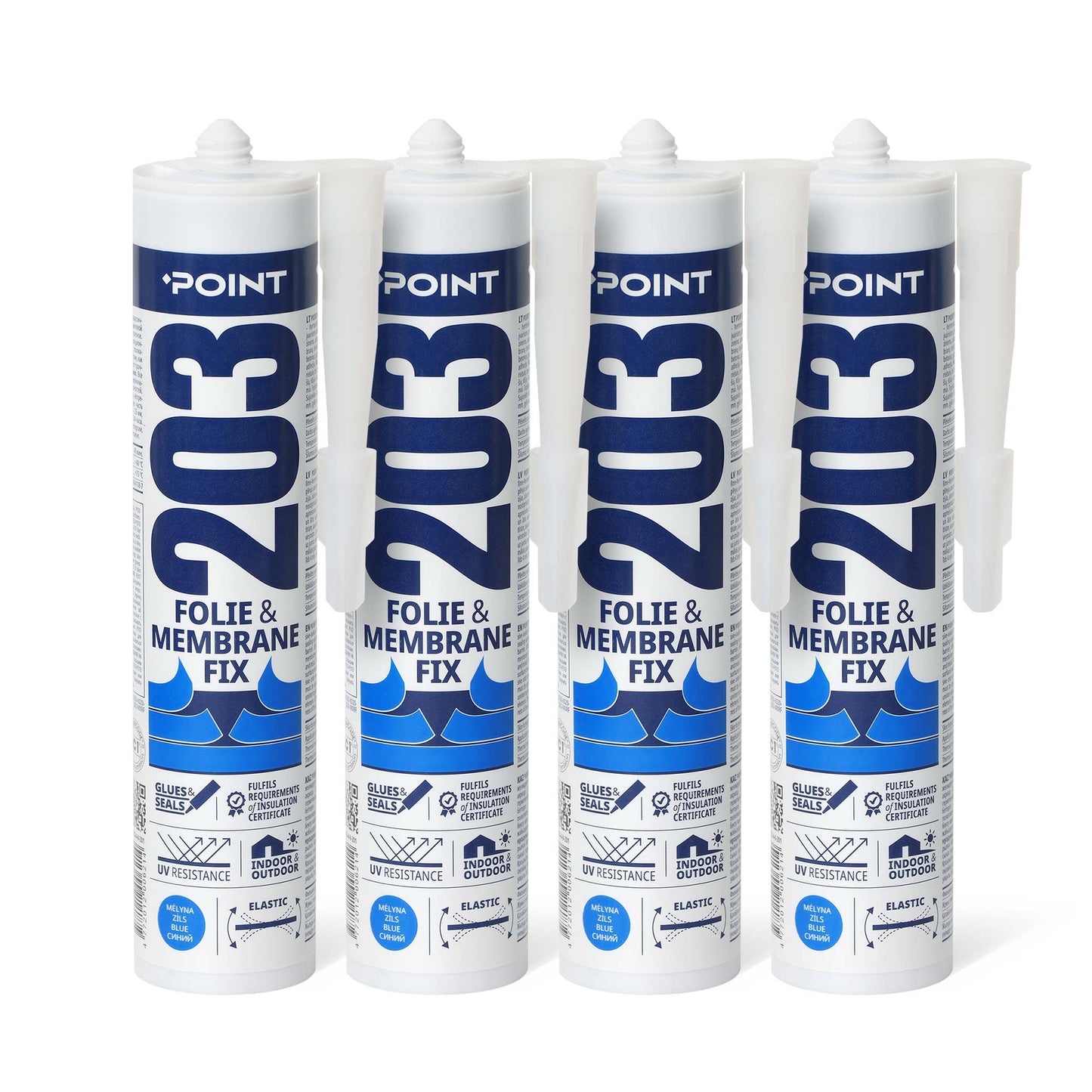 4 Stück POINT 203 FOLIE & MEMBRANE FIX