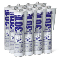 12 Stück POINT 301 PU METAL & WOOD FIX, 300ml