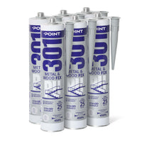 6 Stück POINT 301 PU METAL & WOOD FIX, 300ml