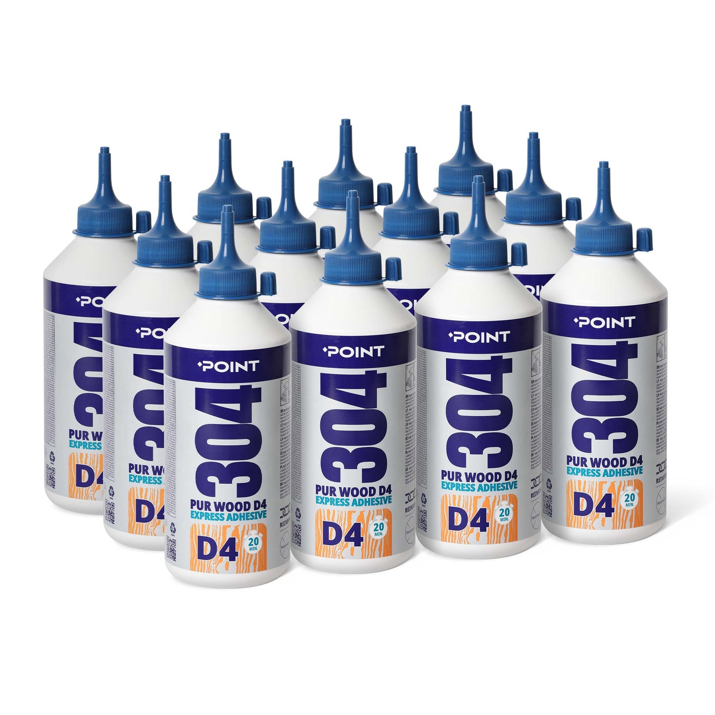 12 Stück POINT 304 PUR D4 EXPRESS Konstruktions-Holzklebstoff