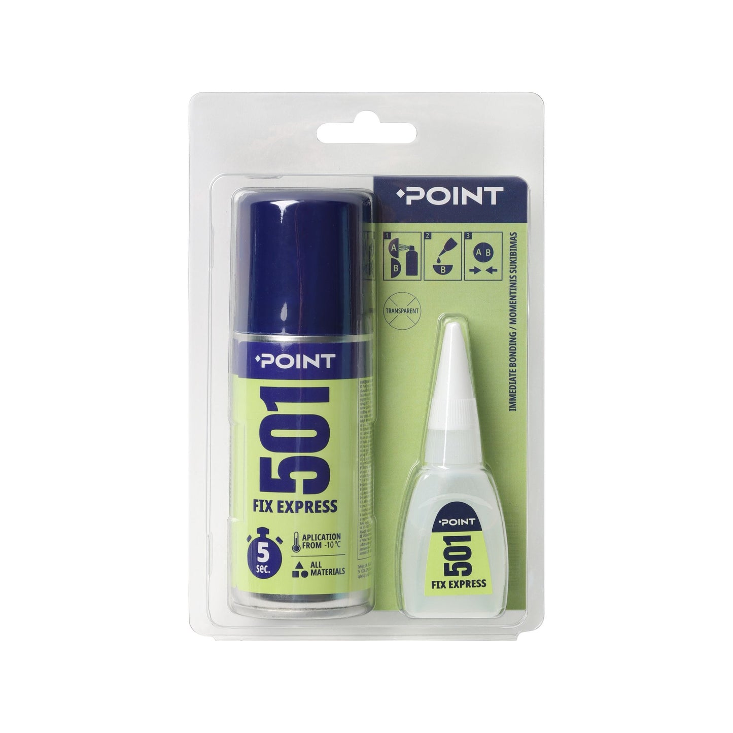 POINT 501 FIX EXPRESS Kleber mit Aktivator,  100ml + 25g