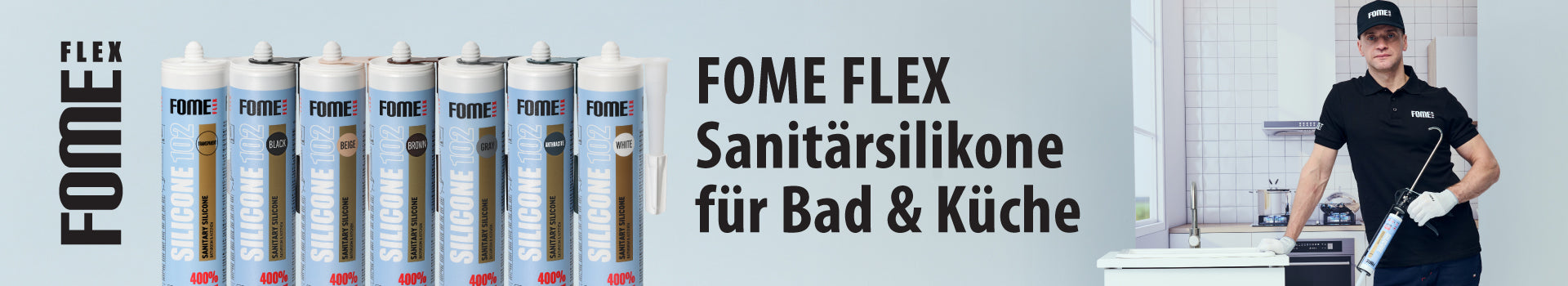 FOME FLEX Sanitärsilikone für Bad & Küche