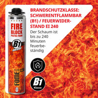FOME FLEX Fire Block B1 Montageschaum Brandschutzklasse