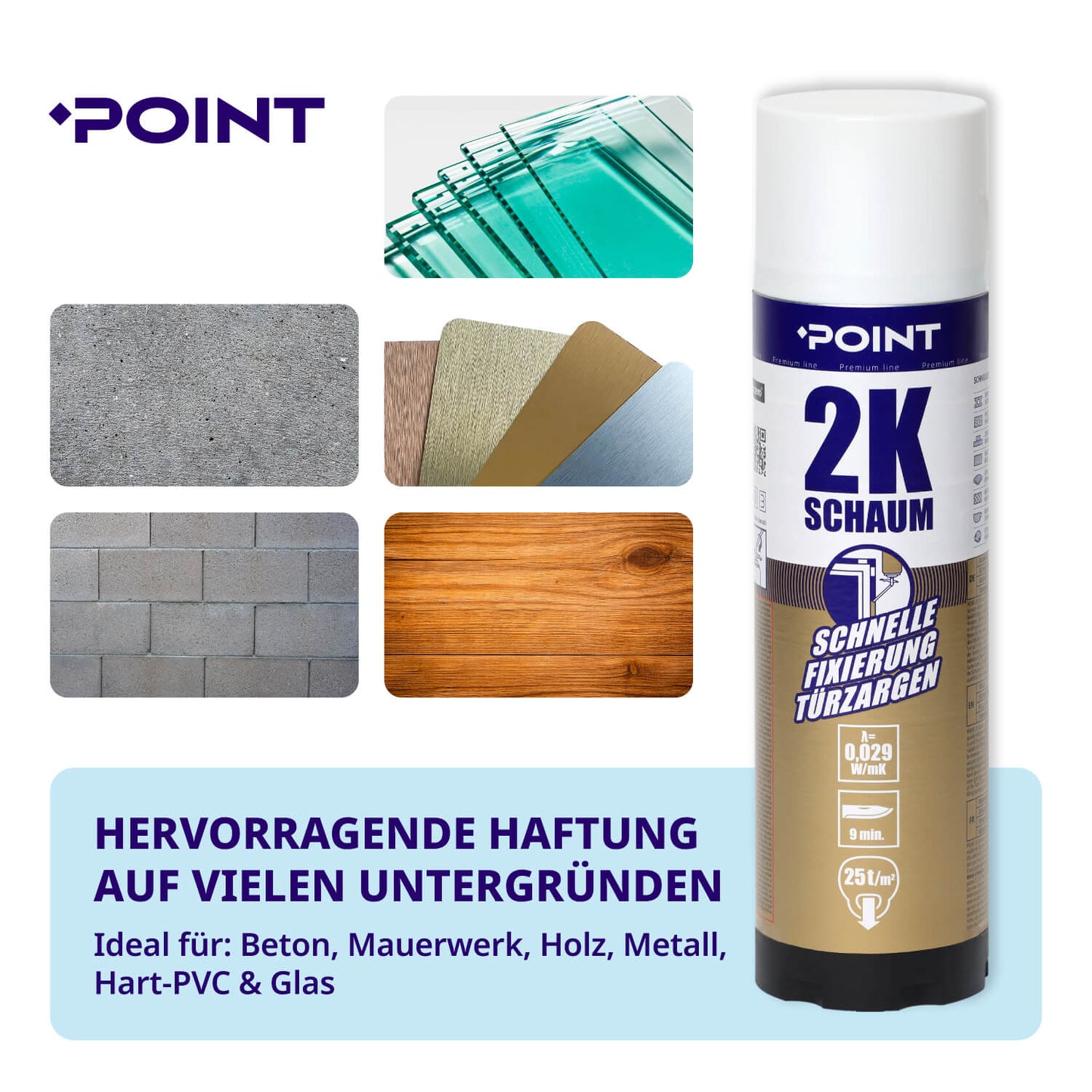 Hervorragende Haftung auf vielen Untergründen
Ideal für: Beton, Mauerwerk, Holz, Metall, Hart-PVC & Glas