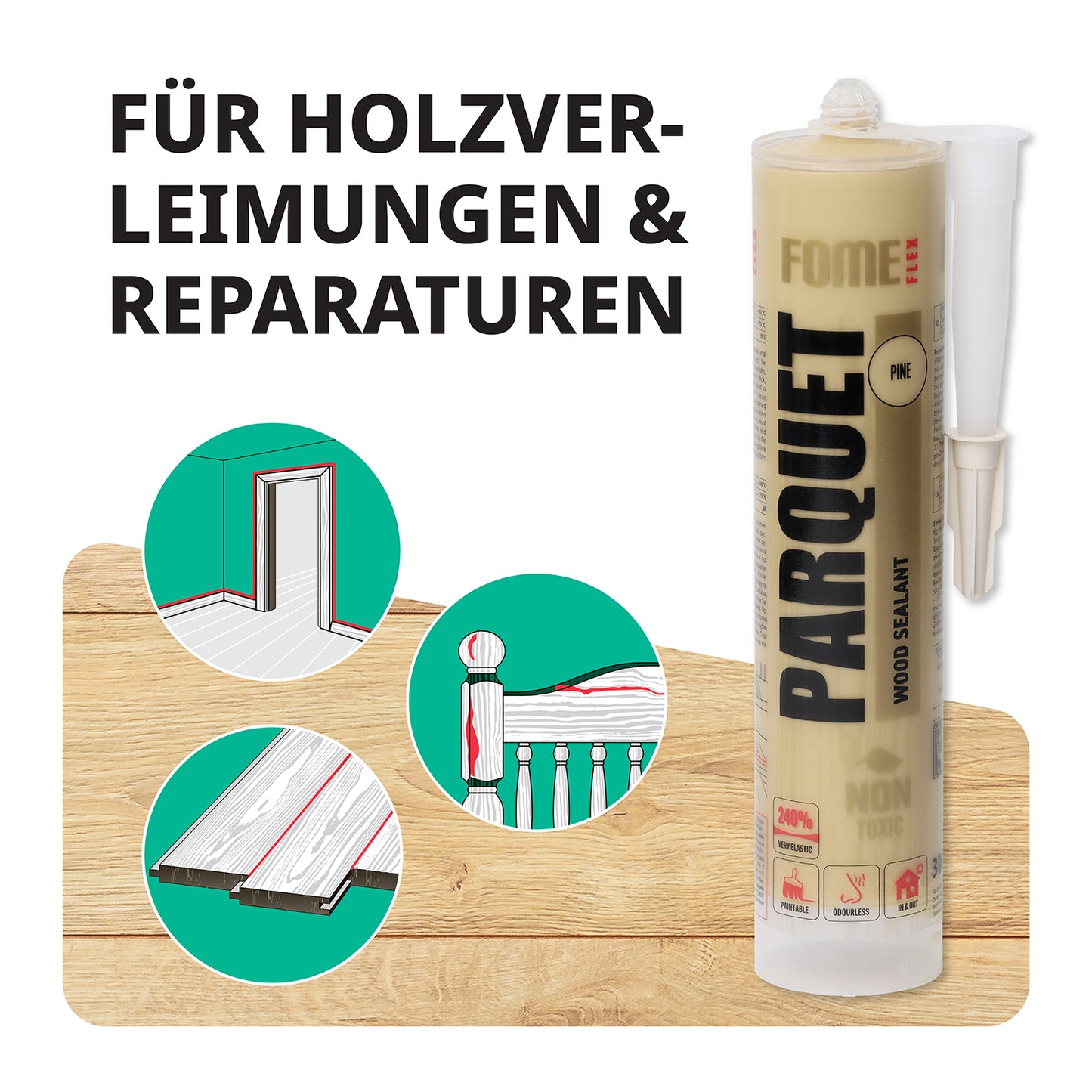 FÜR HOLZVER- LEIMUNGEN & REPARATUREN
