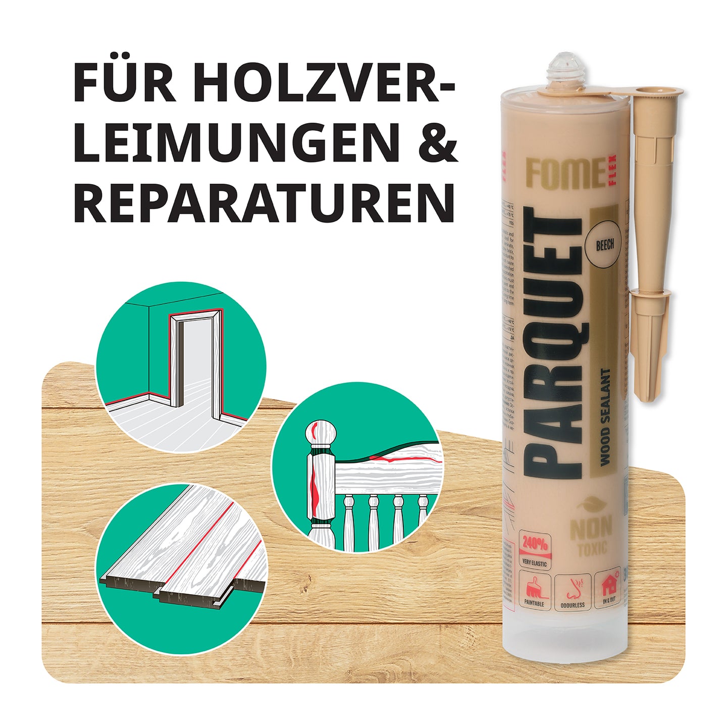 FÜR HOLZVER- LEIMUNGEN & REPARATUREN