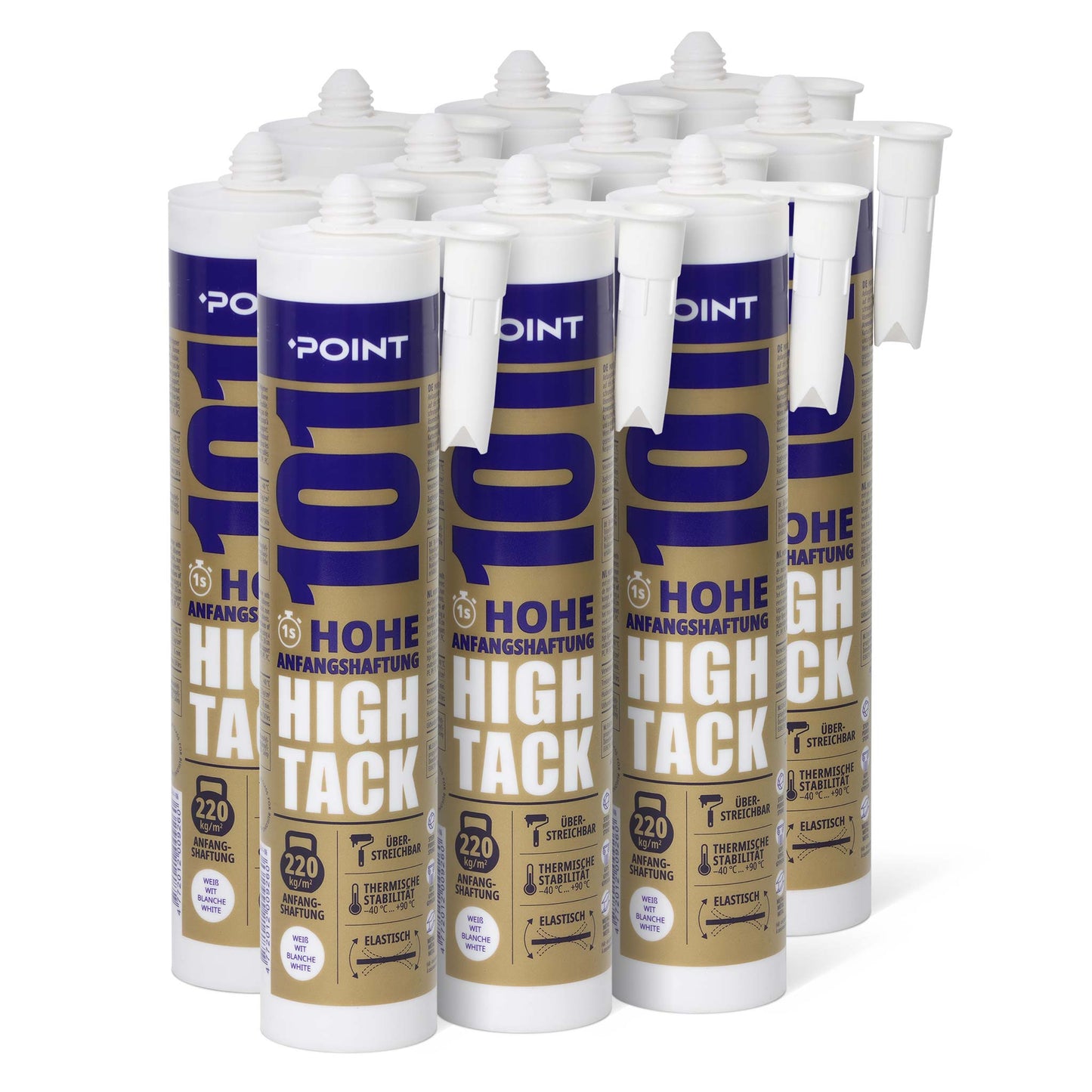 10 Stück POINT 101 High Tack Kleber