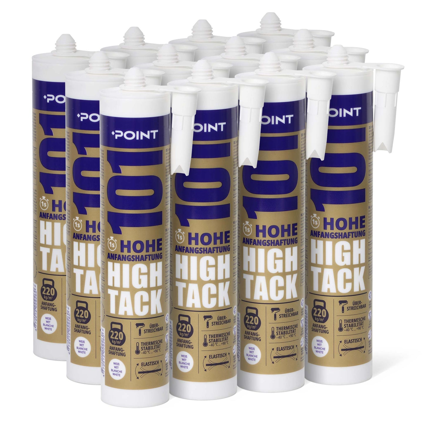 12 Schachtel POINT 101 High Tack Kleber