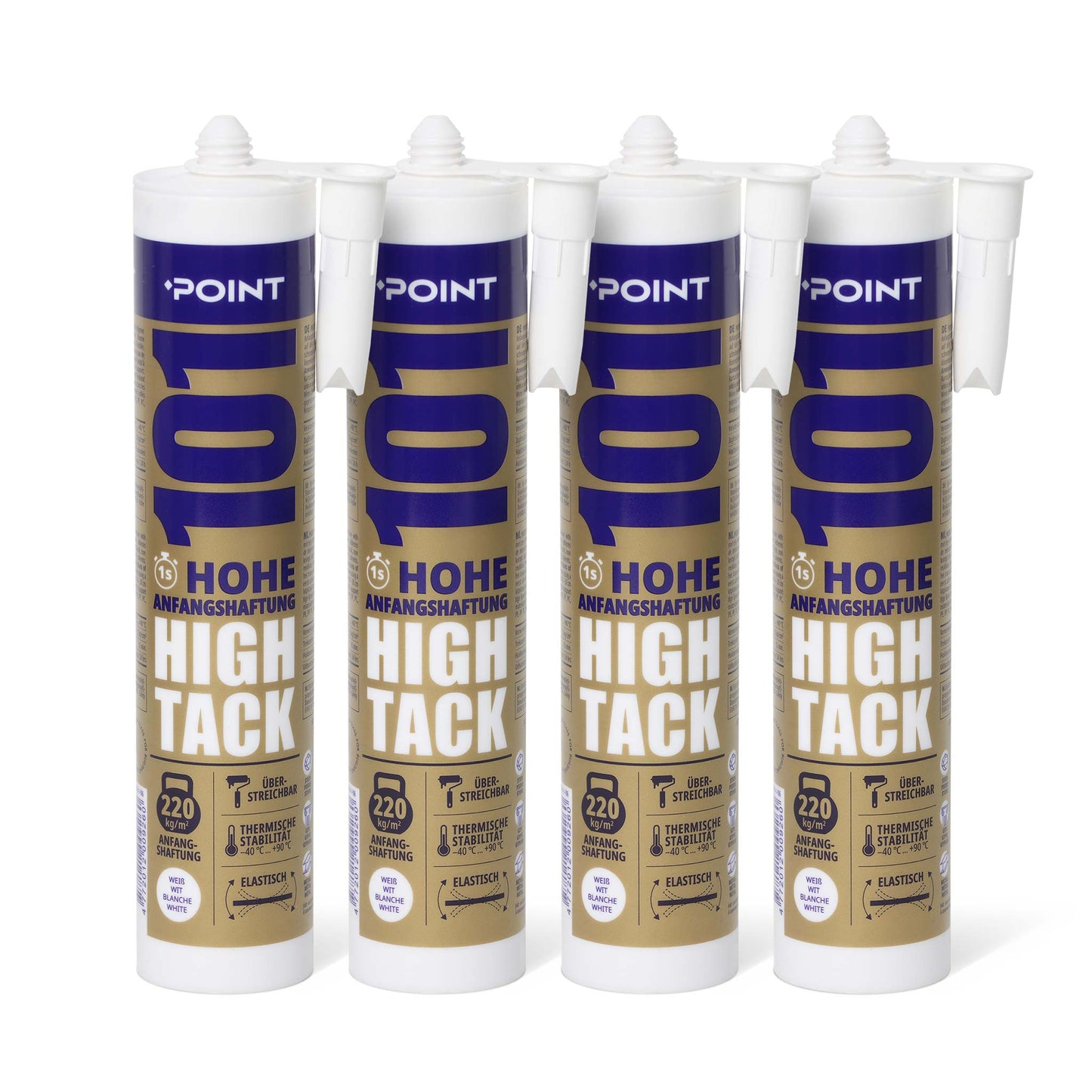 4 Stück POINT 101 High Tack Kleber