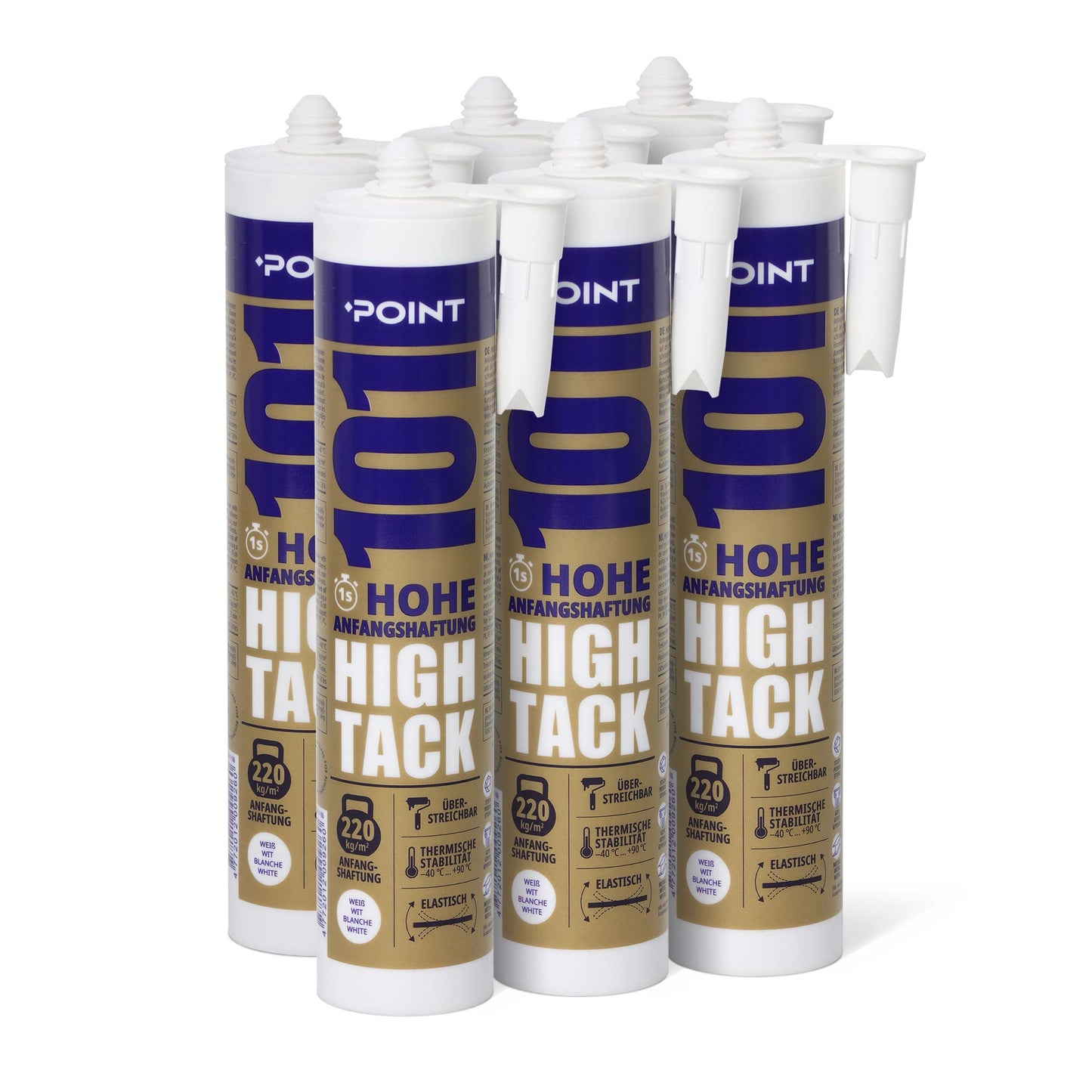 6 Stück POINT 101 High Tack Kleber