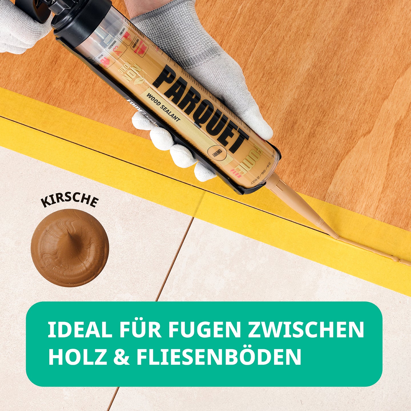 IDEAL FÜR FUGEN ZWISCHEN HOLZ & FLIESENBÖDEN KIRSCHE