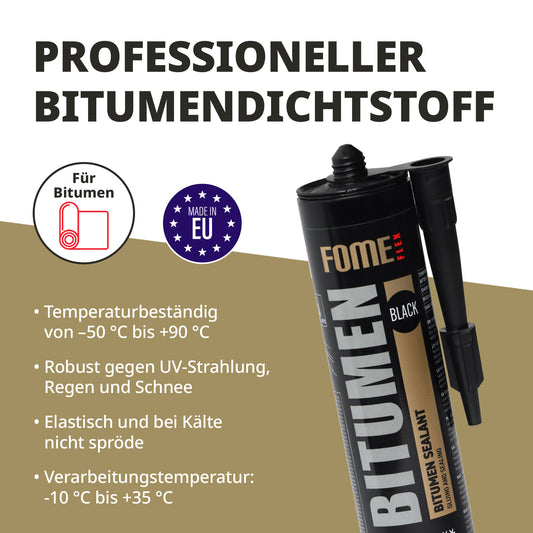 FOME FLEX Bitumen-Dichtstoff, schwarz, 300 ml