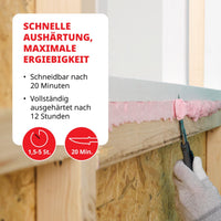 FOME FLEX Fire Block B1 Montageschaum, Schnelle Aushärtung, Maximale ergiebigkeit