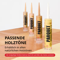 PASSENDE HOLZTÖNE Erhältlich in allen natürlichen Holztönen