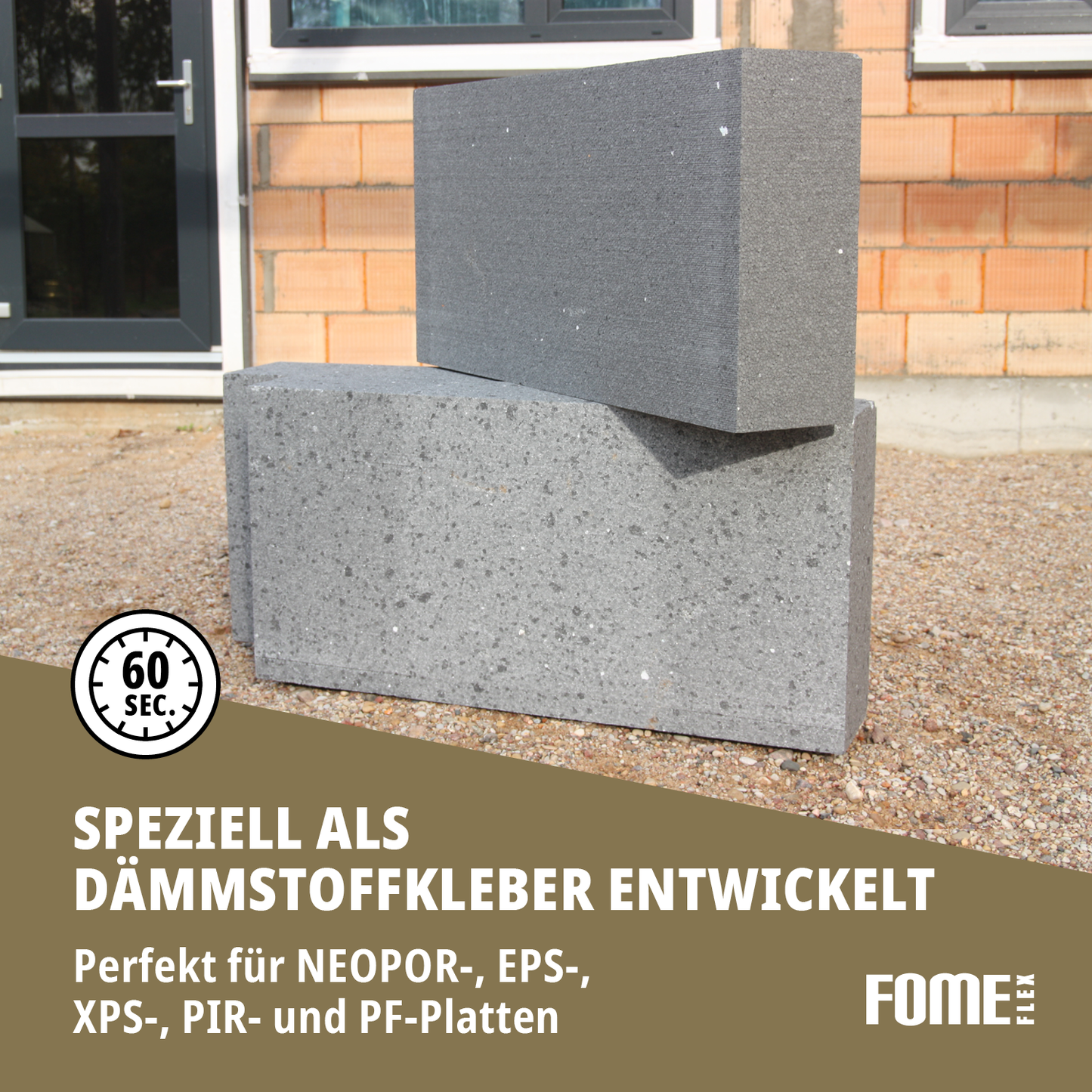 Point WDVS Speziell als Dämmstoffkleber entwickelt
Perfekt für NEOPOR-, EPS-, XPS-, PIR- und PF-Platten