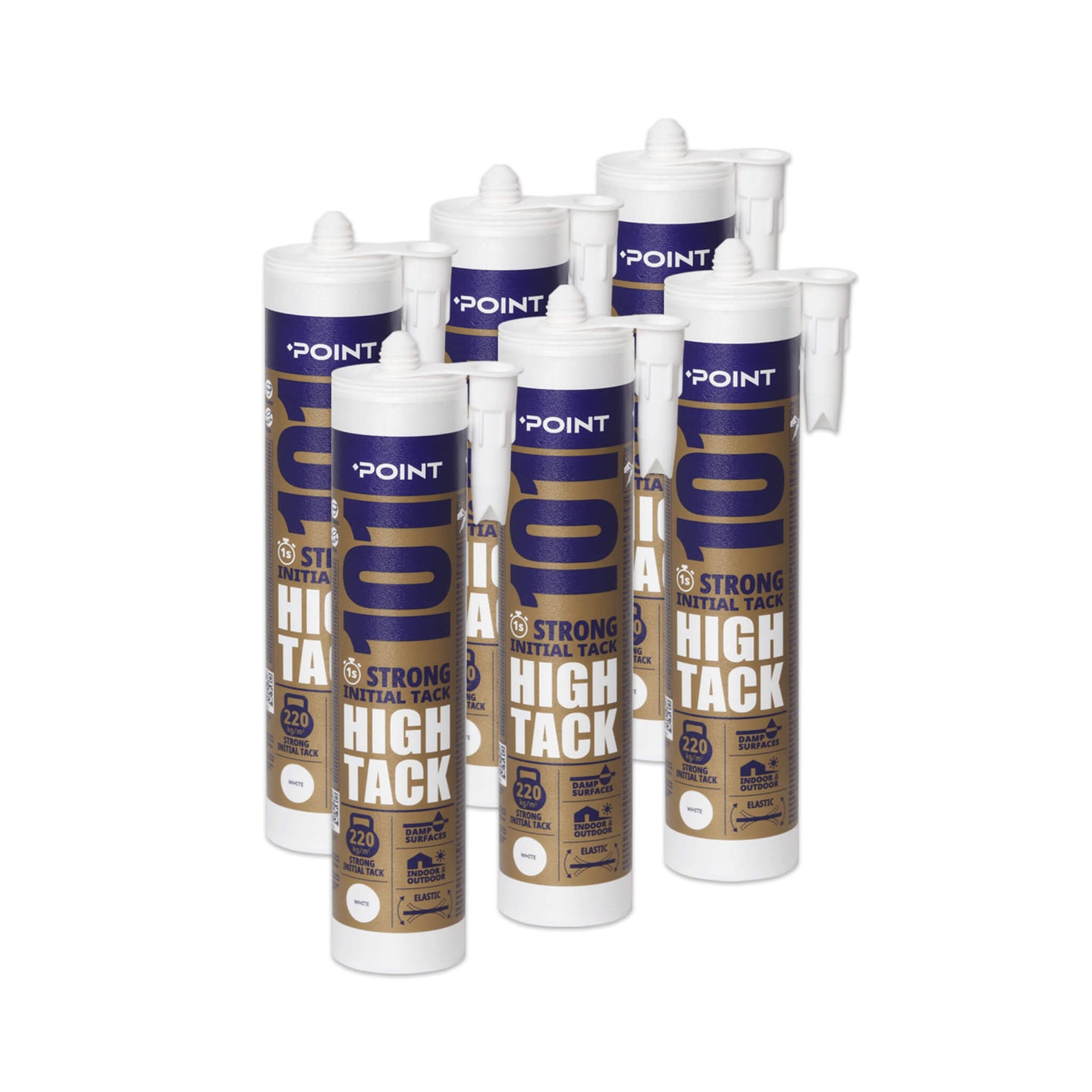 6 Stück POINT 101 High Tack Kleber