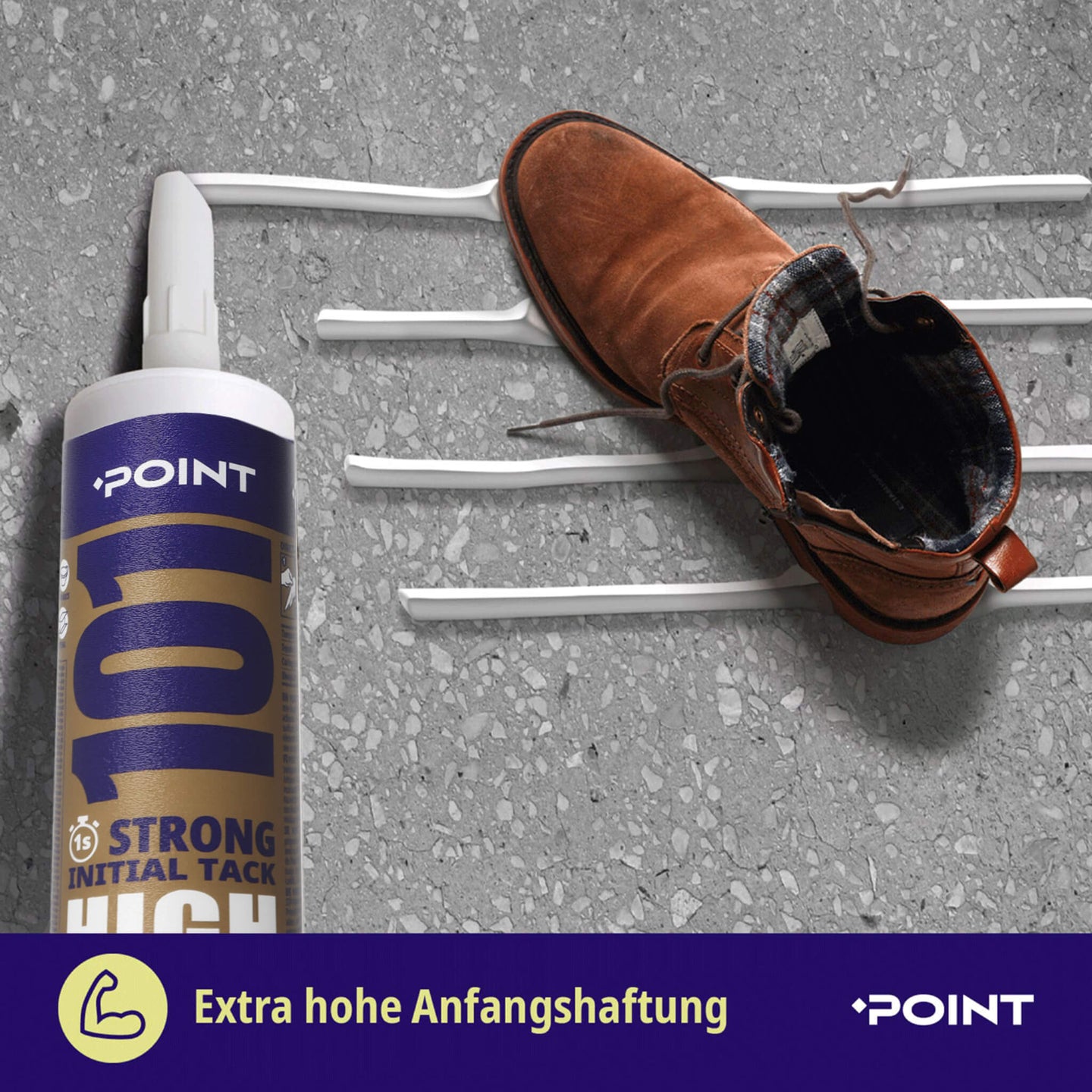 POINT 101High Tack Kleber - Extra hohe Anfangshaftung