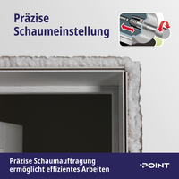 Präzise Schaumauftragung ermöglicht effizientes Arbeiten