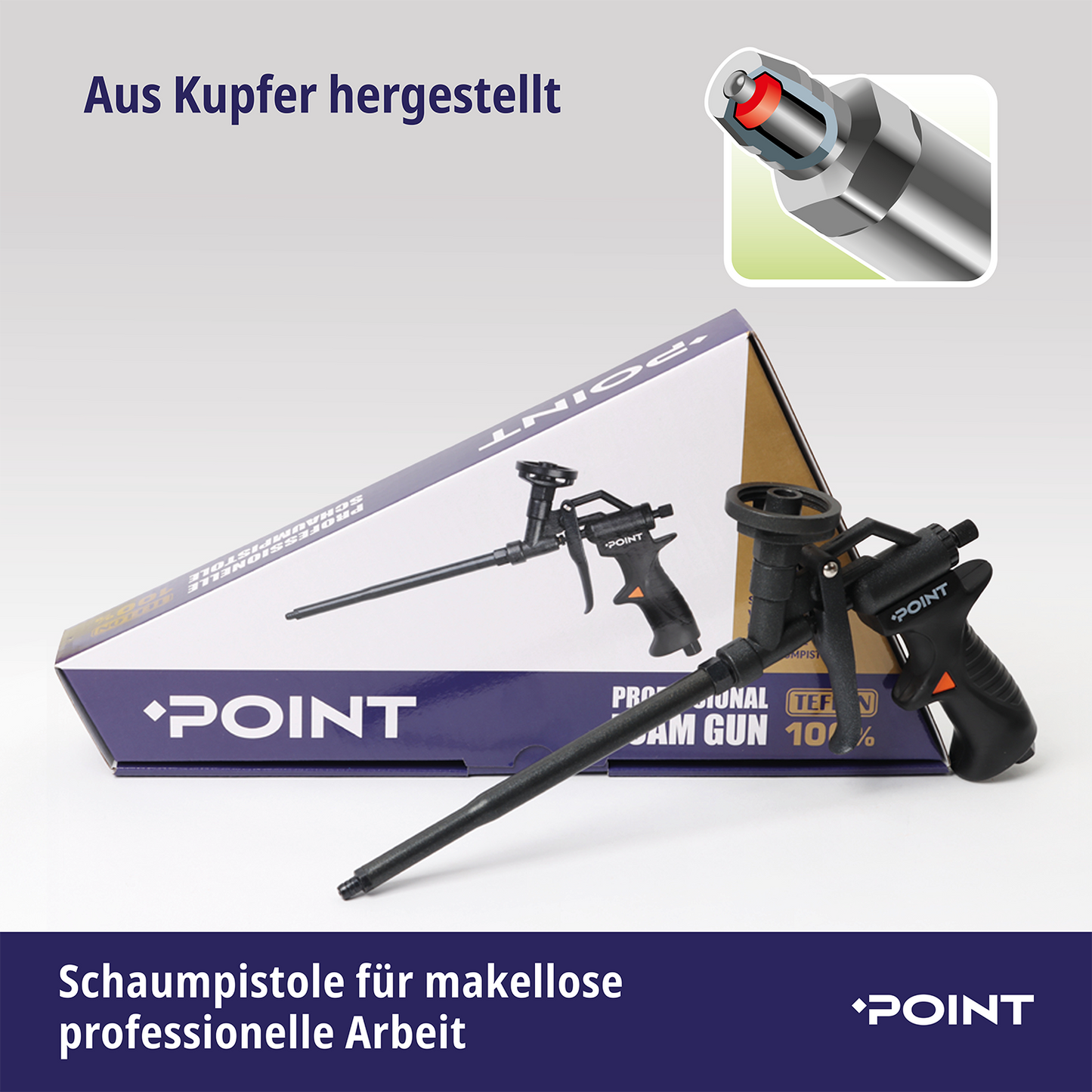 Schaumpistole für makellose professionelle Arbeit