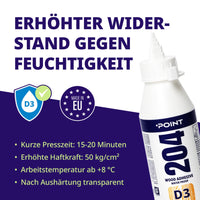 POINT 204 WOOD FIX ADHESIVE D3, 500ml